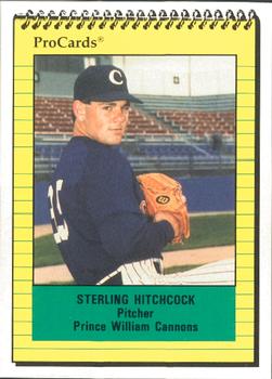 1991 ProCards #1419 Sterling Hitchcock Front