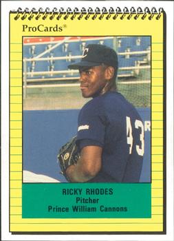 1991 ProCards #1427 Ricky Rhodes Front