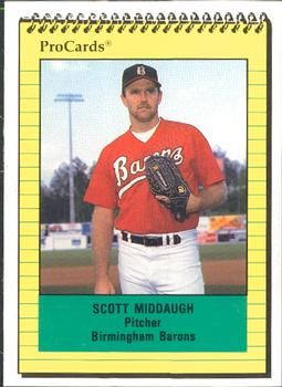 1991 ProCards #1454 Scott Middaugh Front