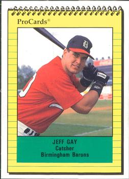 1991 ProCards #1457 Jeff Gay Front