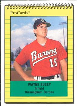 1991 ProCards #1458 Wayne Busby Front