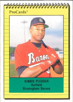 1991 ProCards #1467 Kinnis Pledger Front