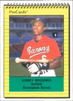 1991 ProCards #1468 Aubrey Waggoner Front