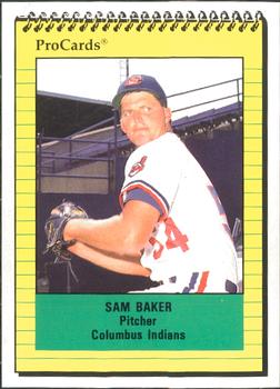1991 ProCards #1476 Sam Baker Front