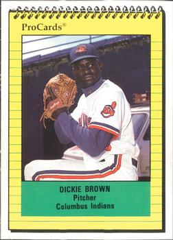 1991 ProCards #1477 Dickie Brown Front