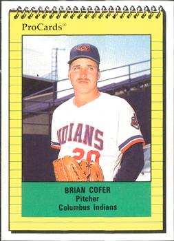 1991 ProCards #1478 Brian Cofer Front