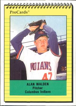 1991 ProCards #1484 Alan Walden Front