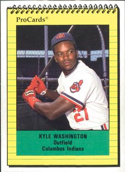 1991 ProCards #1503 Kyle Washington Front