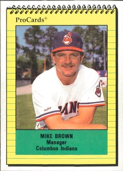 1991 ProCards #1504 Mike Brown Front