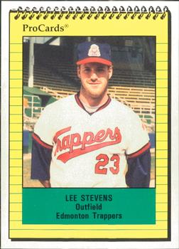 1991 ProCards #1530 Lee Stevens Front