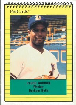 1991 ProCards #1536 Pedro Borbon Jr. Front