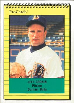 1991 ProCards #1538 Jeff Cronin Front