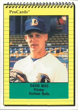 1991 ProCards #1541 David Nied Front