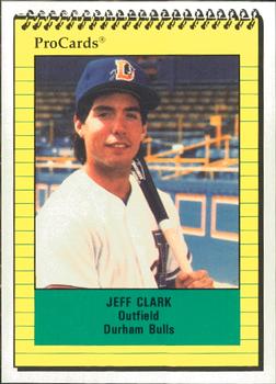 1991 ProCards #1558 Jeff Clark Front