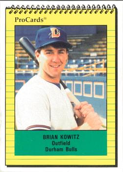 1991 ProCards #1559 Brian Kowitz Front