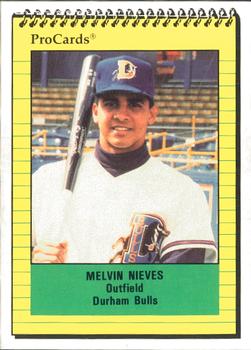 1991 ProCards #1560 Melvin Nieves Front