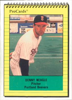 1991 ProCards #1563 Denny Neagle Front
