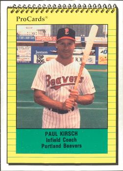 1991 ProCards #1584 Paul Kirsch Front