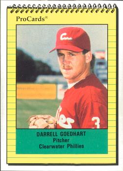 1991 ProCards #1615 Darrell Goedhart Front