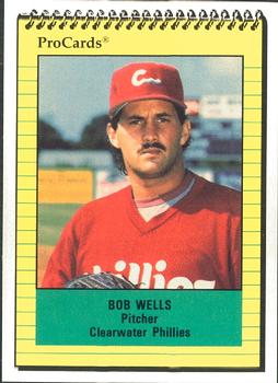 1991 ProCards #1621 Bob Wells Front