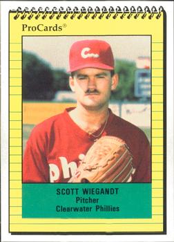 1991 ProCards #1622 Scott Wiegandt Front