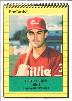 1991 ProCards #1631 Troy Paulsen Front