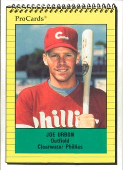 1991 ProCards #1636 Joe Urbon Front