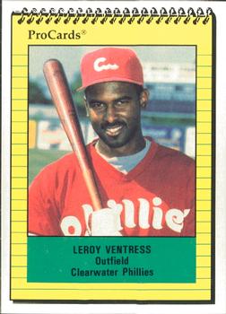 1991 ProCards #1637 Leroy Ventress Front