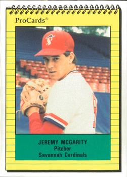 1991 ProCards #1651 Jeremy McGarity Front