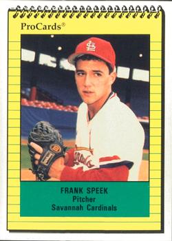 1991 ProCards #1652 Frank Speek Front