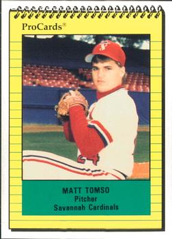 1991 ProCards #1653 Matt Tomso Front