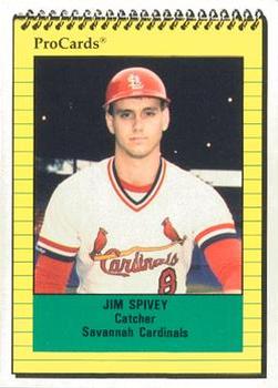 1991 ProCards #1655 Jim Spivey Front