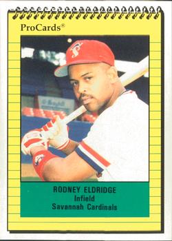 1991 ProCards #1657 Rodney Eldridge Front