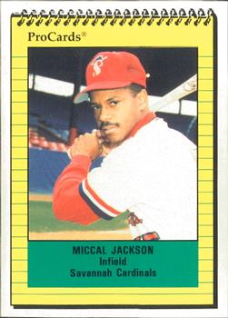 1991 ProCards #1658 Miccal Jackson Front