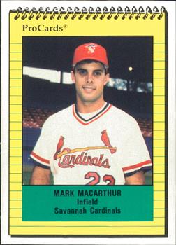 1991 ProCards #1660 Mark MacArthur Front