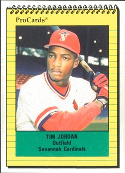 1991 ProCards #1667 Tim Jordan Front