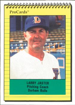 1991 ProCards #1678 Larry Jaster Front