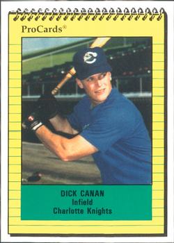 1991 ProCards #1695 Dick Canan Front