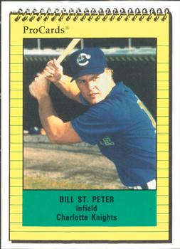 1991 ProCards #1698 Bill St. Peter Front