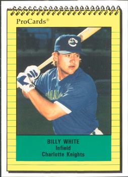 1991 ProCards #1699 Billy White Front