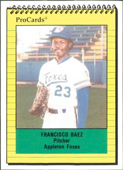 1991 ProCards #1707 Francisco Baez Front