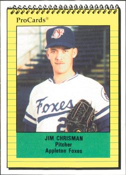 1991 ProCards #1708 Jim Chrisman Front