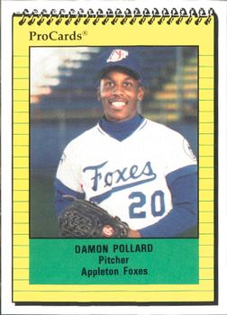 1991 ProCards #1716 Damon Pollard Front