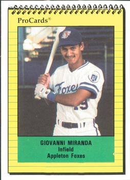 1991 ProCards #1725 Giovanni Miranda Front