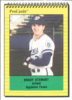 1991 ProCards #1726 Brady Stewart Front