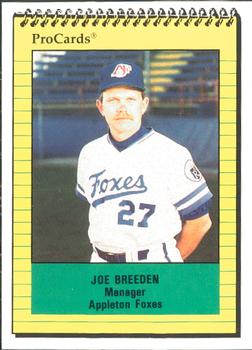 1991 ProCards #1731 Joe Breeden Front