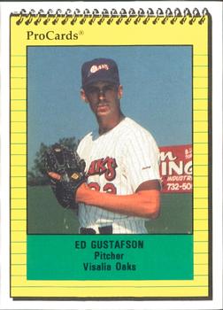 1991 ProCards #1736 Ed Gustafson Front