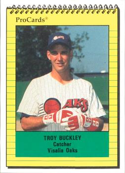 1991 ProCards #1744 Troy Buckley Front