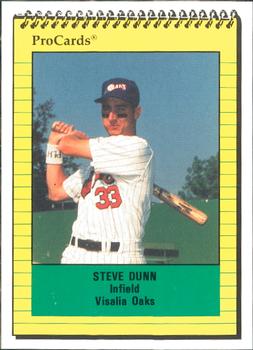 1991 ProCards #1747 Steve Dunn Front