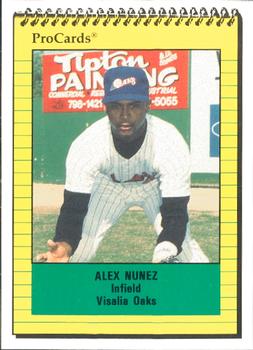 1991 ProCards #1750 Alex Nunez Front